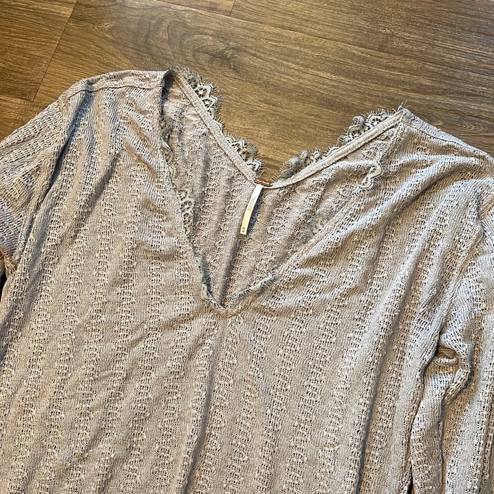 Free People Gray Sweater